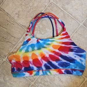 Colorful Tie-Dye Sports Bra